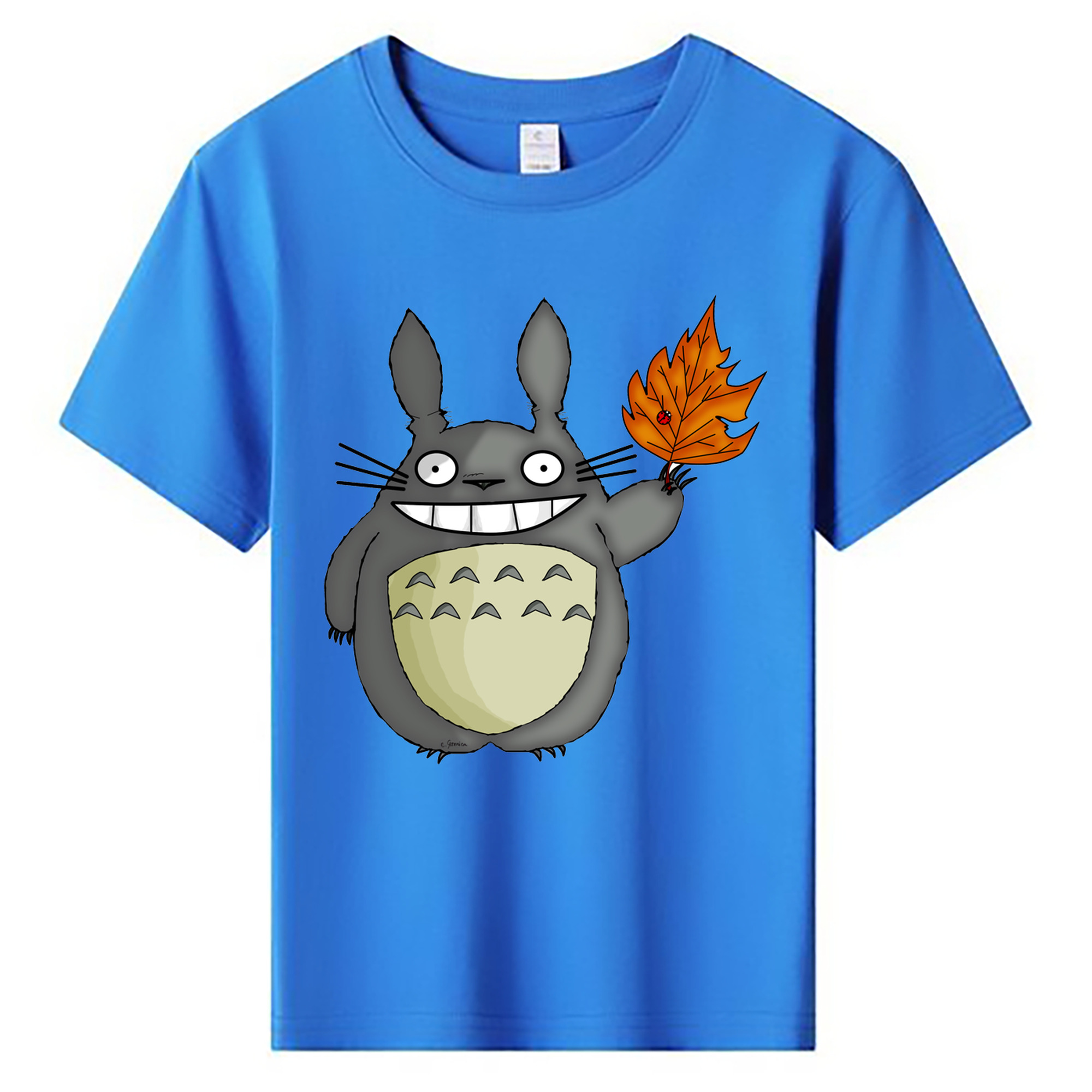 （画像用） となりのトトロ 草壁メイ 草壁サツキ My Neighbor Totoro Satsuki Kusakabe Mei Kusakabe 綿100％キッズTシャツ（フロントプリント）